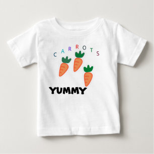 Zomer Schattige Wortelen Yummy Baby Grijs