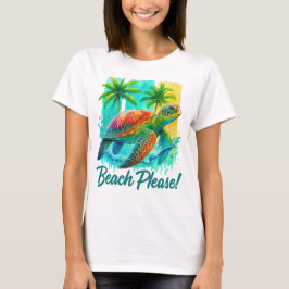 ZOMER SCHILDPAD IN DE OCEAAN T-SHIRT