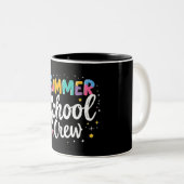 Zomer School Crew Mok – Leuk Geschenk voor Docente (Voorkant rechts)