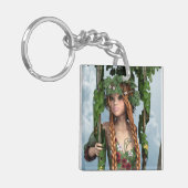 Zomer schoonheid sleutelhanger (Voorkant Links)