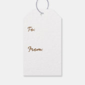 Zomer Seashells in Chocolate Gift Label Cadeaulabel (Achterkant)