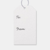 Zomer Seashells in Turquoise Gift Label Cadeaulabel (Achterkant)
