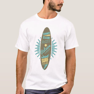 Zomer Seizoen Surfboard Grafische T-shirt