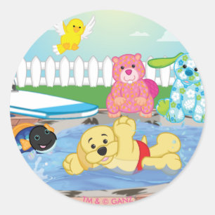 Zomer Sensation Pool Ronde Sticker