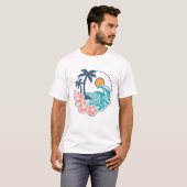 Zomer shirt , strand (Voorkant volledig)