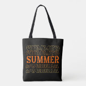 Zomer shoppingplezier tote bag (Achterkant)