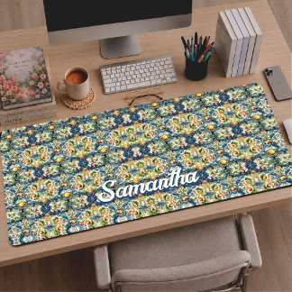 Zomer Siciliaans Blauw Majolica Sinaasappel Citrus Bureaumat