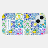Zomer Siciliaanse kleurrijke azulejo Amalfi Medite Case-Mate iPhone Case (Achterkant (horizontaal))