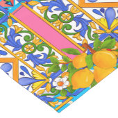 Zomer, Siciliaanse tegels, citrusvruchten, citroen Korte Tafelloper (Hoek)