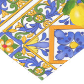 Zomer, Siciliaanse tegels, citrusvruchten, majolic Korte Tafelloper (Hoek)