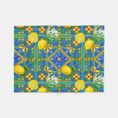 Zomer, Siciliaanse tegels, citrusvruchten, sinaasa Fleece Deken (Voorkant (Horizontaal))