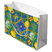 Zomer, Siciliaanse tegels, citrusvruchten, sinaasa Groot Cadeauzakje (Achterkant Gekanteld)