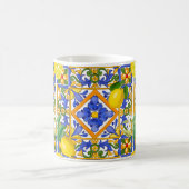 Zomer, Siciliaanse tegels, citrusvruchten, sinaasa Koffiemok (Center)