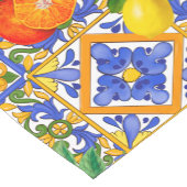 Zomer, Siciliaanse tegels, citrusvruchten, sinaasa Korte Tafelloper (Hoek)