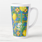 Zomer, Siciliaanse tegels, citrusvruchten, sinaasa Latte Mok (Rechts)