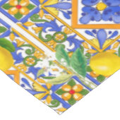 Zomer, Siciliaanse tegels, citrusvruchten, sinaasa Tafelkleed (Gekanteld)