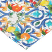 Zomer, Siciliaanse tegels, majolica, keramische te Tafelkleed (Gekanteld)