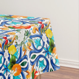 Zomer, Siciliaanse tegels, majolica, keramische te Tafelkleed