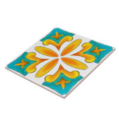 Zomer, Siciliaanse tegels, majolica, keramische te Tegeltje (Zijkant)