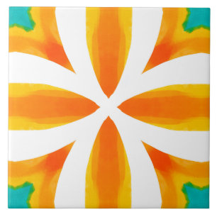 Zomer, Siciliaanse tegels, majolica, keramische te Tegeltje