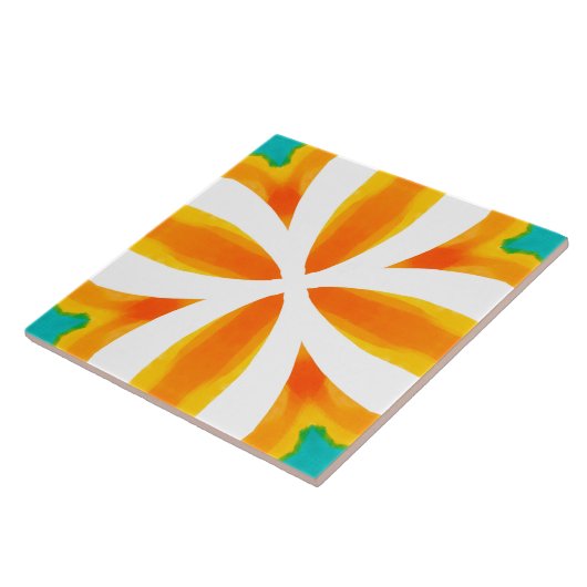 Zomer, Siciliaanse tegels, majolica, keramische te Tegeltje (Zijkant)