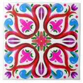 Zomer, Siciliaanse tegels, majolica, keramische te Tegeltje (Voorkant)