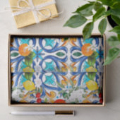 Zomer, Siciliaanse tegels, majolica, keramische te Tissuepapier (Geschenk)