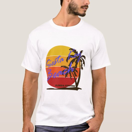 Zomer siësta sleutel- florida t-shirt (Voorkant)