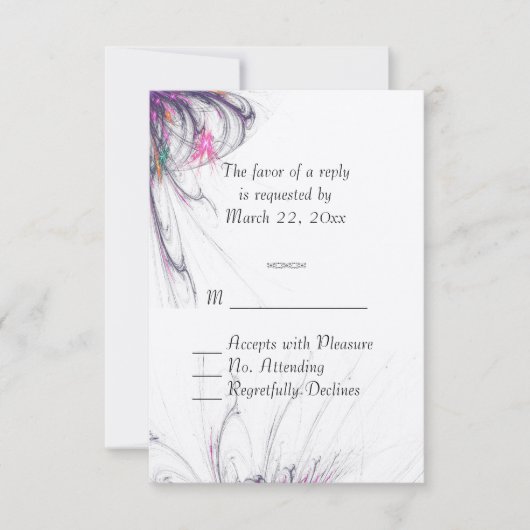 Zomer Simplicity RSVP Kaartje (Voorkant)
