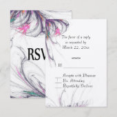 Zomer Simplicity RSVP Kaartje (Voorkant / Achterkant)