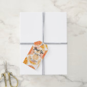 Zomer Sinaasappel Citrus Slice Verjaardagsfeestges Cadeaulabel (Met Touw)