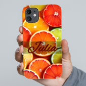 Zomer Sinaasappel Citrus Stijlvolle gepersonalisee Case-Mate iPhone Case