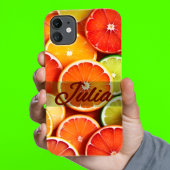 Zomer Sinaasappel Citrus Stijlvolle gepersonalisee Case-Mate iPhone Case
