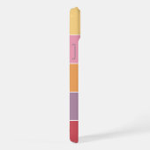 Zomer Sinaasappel koraal roze perzik rood Paarse s iPhone Hoesje (Rechterkant)