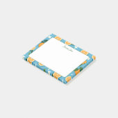 Zomer Sinaasappels Aangepaste naam briefpapier Post-it® Notes (Schuin)