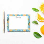 Zomer Sinaasappels Aangepaste naam briefpapier Post-it® Notes