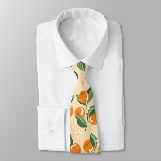 Zomer  Sinaasappels Boho Natuur Fruit Stropdas (Gebonden)