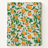 Zomer Sinaasappels Citrusvruchten Bloemenpatroon R Notitieboek (Achterkant)