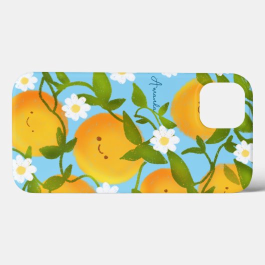 Zomer Sinaasappels Tree Garden Case-Mate iPhone Case (Achterkant (horizontaal))