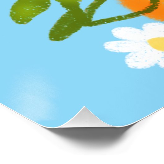 Zomer Sinaasappels Tree Garden Perfect Poster (Hoek)