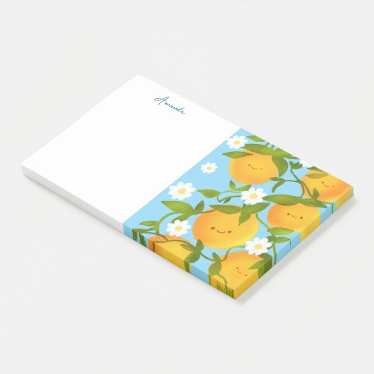 Zomer Sinaasappels Tree Garden Post-it® Notes (Schuin)
