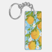 Zomer Sinaasappels Tree Garden Sleutelhanger (Voorkant Links)