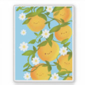 Zomer Sinaasappels Tree Garden Sticker (Voorkant)
