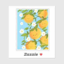 Zomer Sinaasappels Tree Garden Sticker