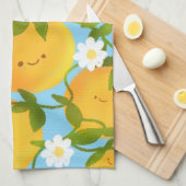 Zomer Sinaasappels Tree Garden Theedoek (Quarter Fold)