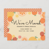 Zomer Sinaasappels Verplaatsend Aankondiging Brief (Voorkant / Achterkant)