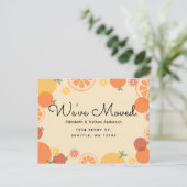 Zomer Sinaasappels Verplaatsend Aankondiging Brief (Staand voorkant)