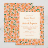 Zomer Sinaasappels Waterverf roze couperschoen Kaart (Voorkant / Achterkant)