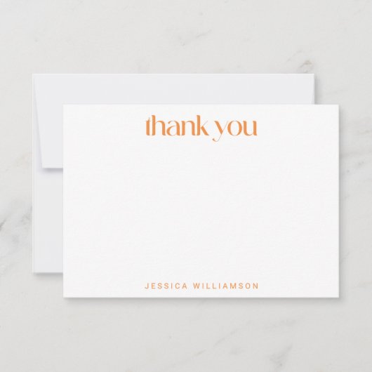 Zomer Sinaasappels Waterverf roze Vrijgezellenfees Bedankkaart (Voorkant)