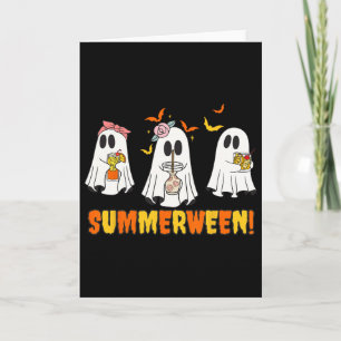 Zomer Skeleton Ghost Beach Party Halloween VI Kaart